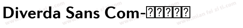 Diverda Sans Com字体转换